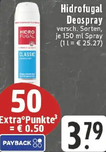 Edeka Hidrofugal Deospray Angebot