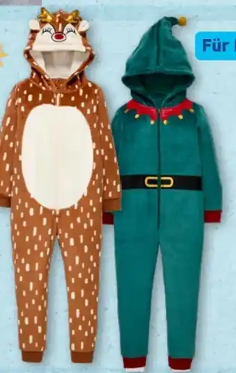 Aldi Nord Lily & Dan Weihnachts Plüsch Einteiler Angebot