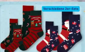 Aldi Nord Up2Fashion Weihnachtssocken 2er-Pack Angebot