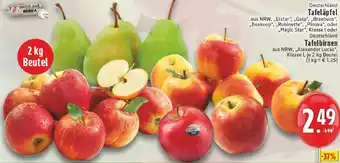 Edeka Tafeläpfel oder Tafelbirnen Angebot