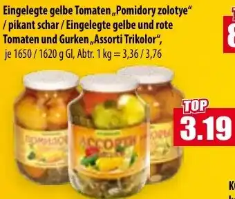 Mix Markt Eingelegte gelbe Tomaten ,,Pomidory zolotye" Angebot