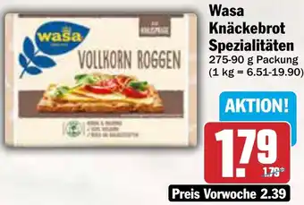 AEZ Wasa Knäckebrot Spezialitäten Angebot