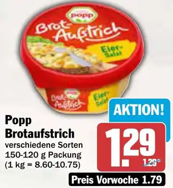 AEZ popp Brotaufstrich Angebot