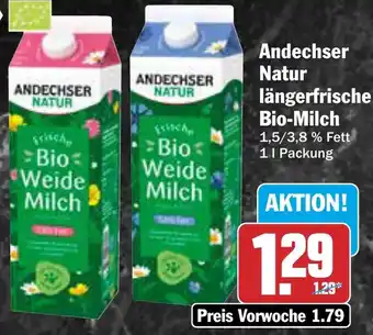 AEZ Andechser Natur längerfrische Bio-Milch Angebot