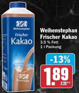 AEZ Weihenstephan Frischer Kakao Angebot