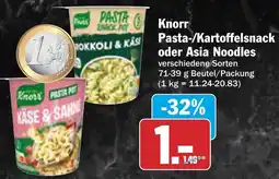 AEZ Knorr Pasta-/Kartoffelsnack oder Asia Noodles Angebot