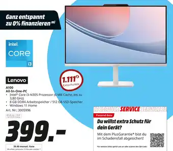 MediaMarkt Lenovo a100 all-in-one-pc Angebot