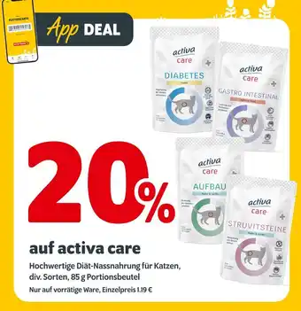 Das Futterhaus Activa care app deal 20 % rabatt Angebot