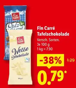 Lidl Fin carré salz brezel tafelschokolade Angebot