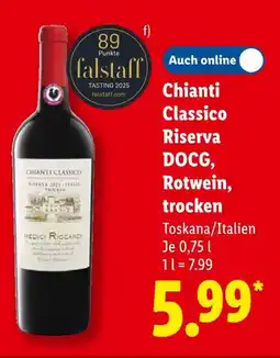 Lidl Medici riccardi chianti classico riserva docg Angebot