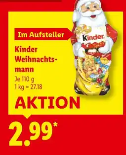 Lidl Kinder weihnachtsmann Angebot