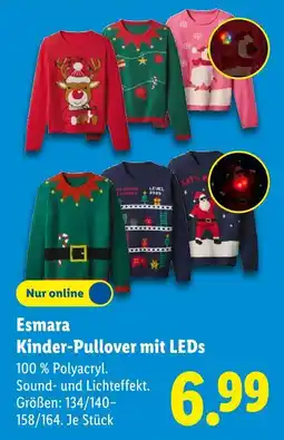 Lidl Esmara kinder-pullover mit leds Angebot