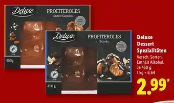 Lidl Deluxe profiteroles salted caramel Angebot