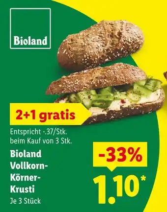 Lidl Bioland vollkorn-körner-krusti Angebot