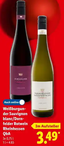 Lidl Weißburgunder sauvignon blanc Angebot