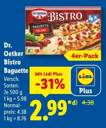 Lidl Dr. oetker bistro baguette Angebot