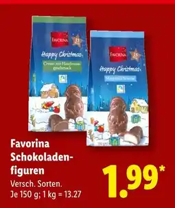 Lidl Favorina schokoladenfiguren creme mit haselnussgeschmack Angebot
