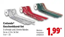 Lidl Crelando geschenkband-set Angebot