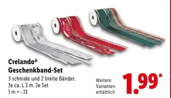 Lidl Crelando geschenkband-set Angebot