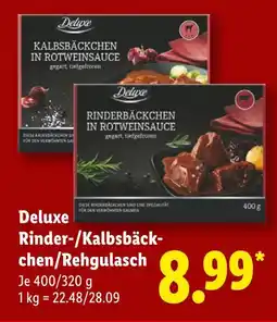 Lidl Deluxe rinderbäckchen in rotweinsauce Angebot