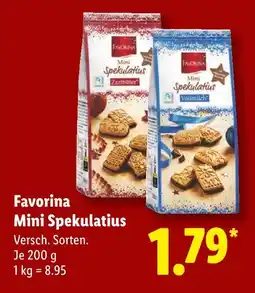 Lidl Favorina mini spekulatius zartbitter Angebot