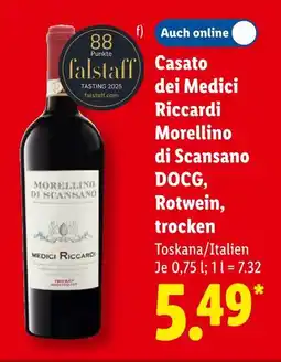 Lidl Medici riccardi morellino di scansano docg Angebot