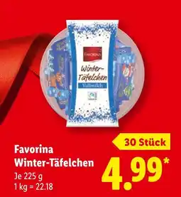 Lidl Favorina winter-täfelchen Angebot