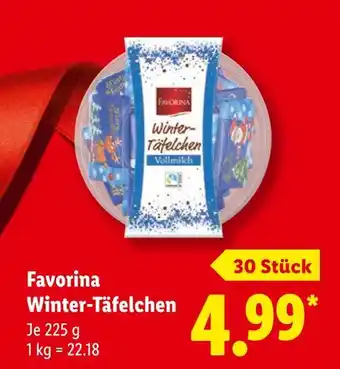 Lidl Favorina winter-täfelchen Angebot
