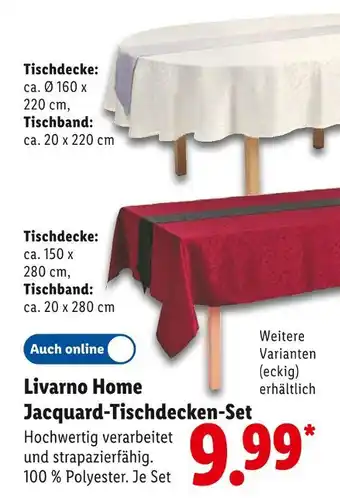 Lidl Livarno home tischdecke Angebot