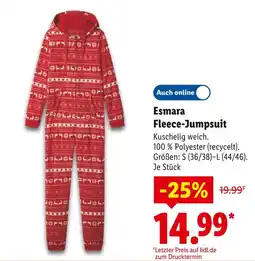 Lidl Esmara fleece-jumpsuit Angebot