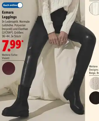 Lidl Esmara leggings Angebot