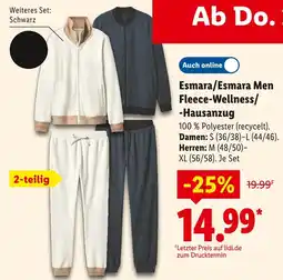 Lidl Esmara/esmara men fleece-wellness-hausanzug Angebot