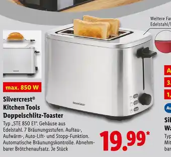 Lidl Silvercrest kitchen tools doppelschlitz-toaster Angebot