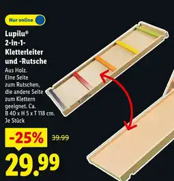 Lidl Lupilu 2-in-1-kletterleiter und -rutsche Angebot