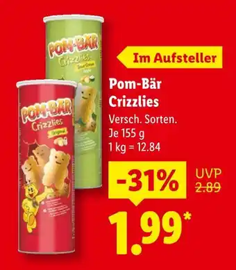 Lidl Pom-bär crizzlies original Angebot