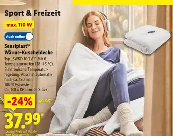 Lidl Sensiplast wärme-kuscheldecke Angebot