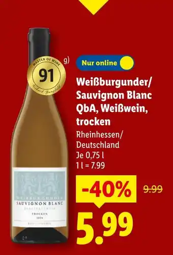 Lidl Weißburgunder qba Angebot