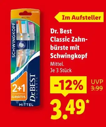 Lidl Dr. best classic zahnbürste mit schwingkopf Angebot