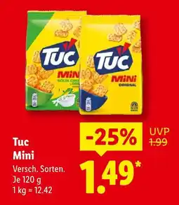 Lidl Tuc mini sour cream & onion Angebot