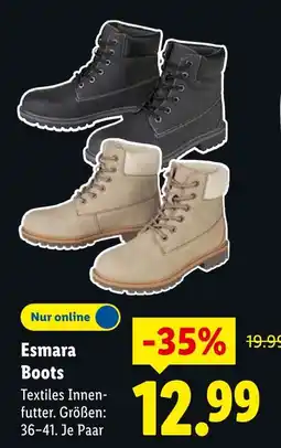 Lidl Esmara boots Angebot