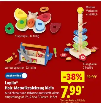 Lidl Lupilu holz-motorikspielzeug klein - stapelspiel Angebot