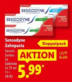Lidl Sensodyne zahnpasta Angebot
