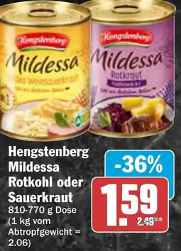 AEZ Hengstenberg Mildessa Rotkohl oder Sauerkraut Angebot
