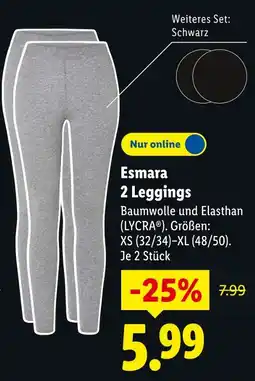 Lidl Esmara 2 leggings Angebot