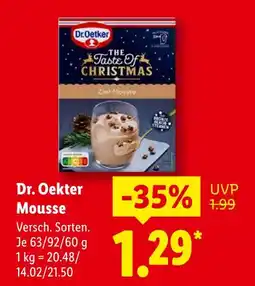 Lidl Dr. oetker mousse Angebot