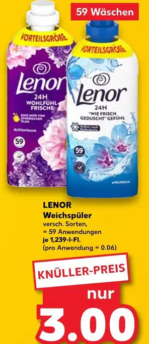 Kaufland Lenor wohlfühl frische Angebot