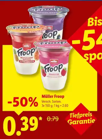 Lidl Müller froop blutorange ananas zitruskick Angebot
