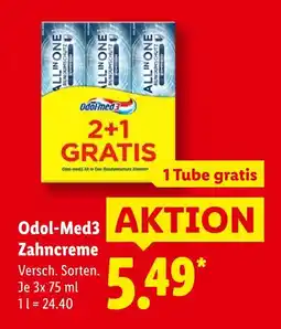 Lidl Odol-med3 zahncreme Angebot