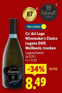 Lidl Ca’ del lago winemaker’s choice lugana dop Angebot