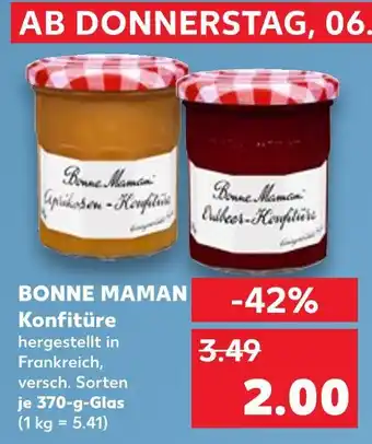 Kaufland Bonne maman konfitüre Angebot